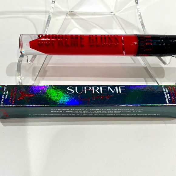 Jeffree Star Cosmetics Supreme Gloss NIB full pigment lip gloss in Red Affair - Picture 1 of 15